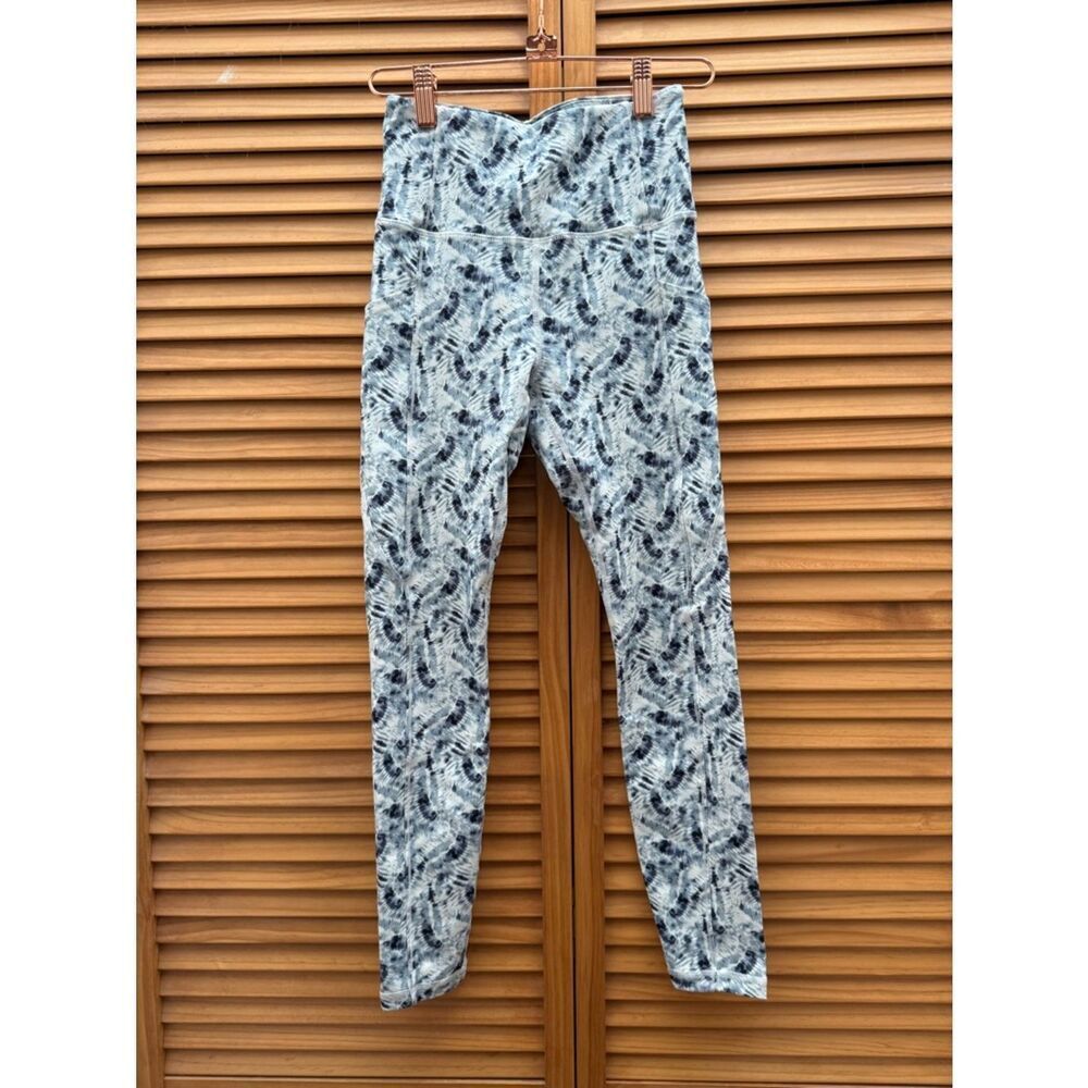 ZYIA Active High-Waist Leggings blue Tie-Dye size 0